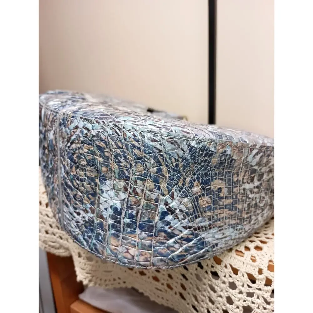 NWOT Brahmin Small Bekka Icy Python